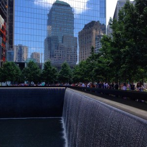 The 9/11 Memorial fountain